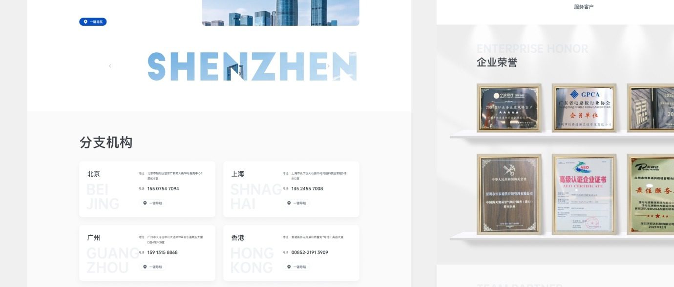 Company address design